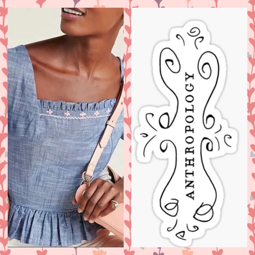 🆕🎀 NWT—Anthropologie Dakota Flutter-Sleeved Blouse from Pankaj & Nidhi🎀